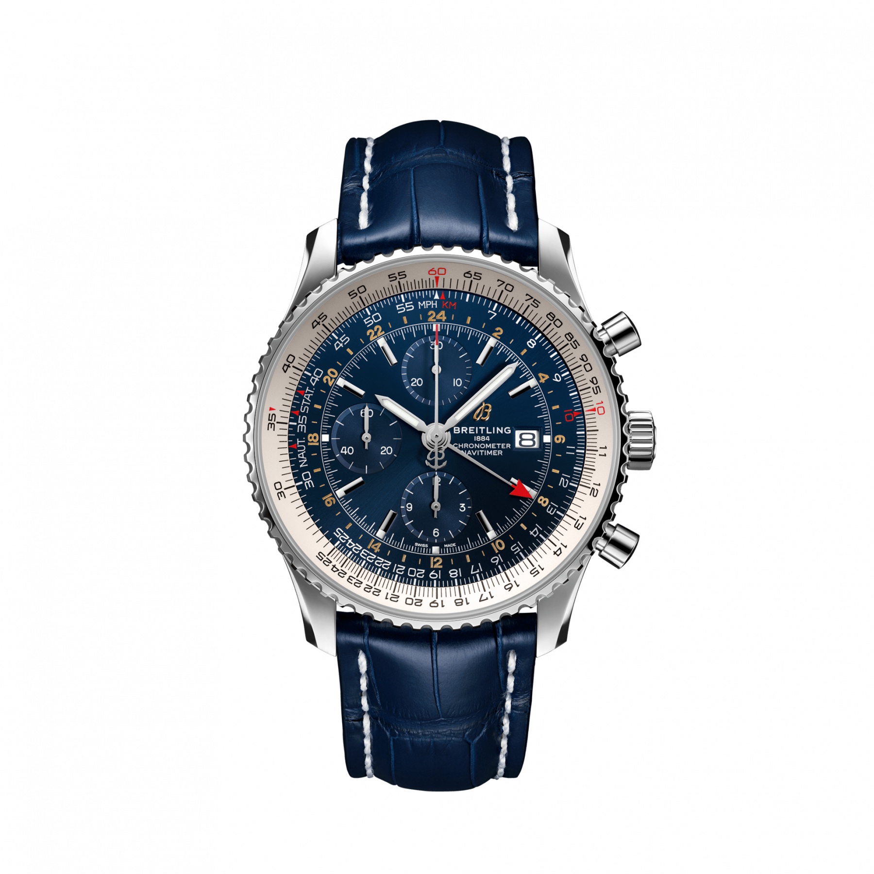 BREITLING Navitimer Chronograph GMT 46 A24322121C2P2 - Fr image pic photo